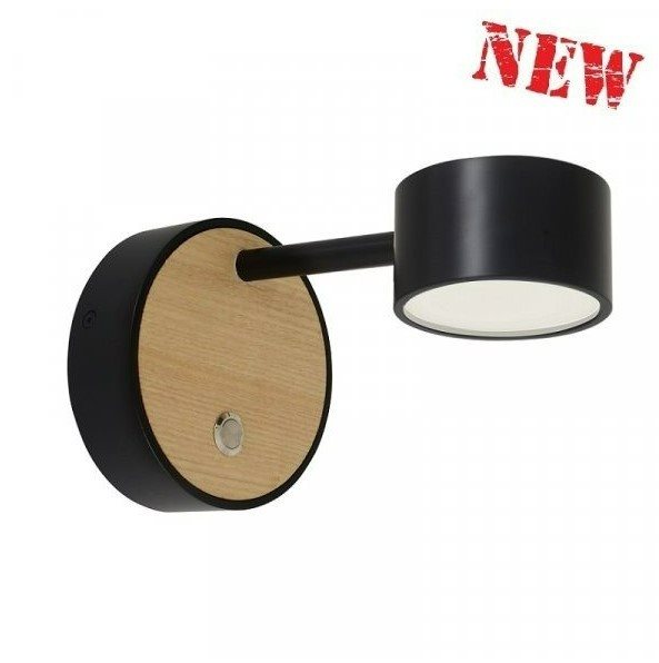 מנורת קיר פורה שחור