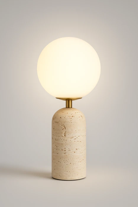 מנורת שולחן טרוונטין