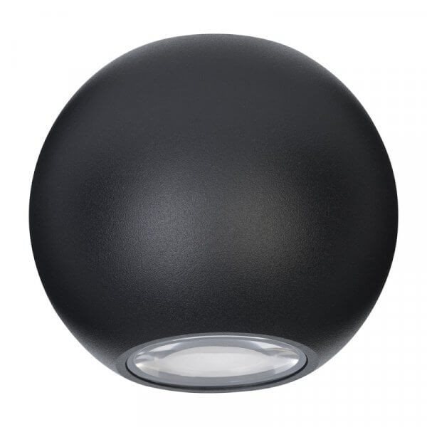 אלסי כדור צמוד קיר אפ-דאון מוגן מים שחור