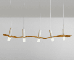 מנורת תלייה דגם מריו צילינדר לבן