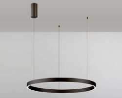 Helix-Black-80 מנורת תלייה טבעת לשימוש תאורת פנים. מקור אור 60W LED.