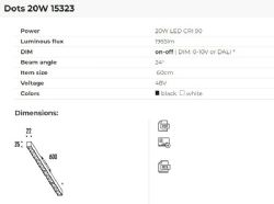 מפרט DOTS 20W