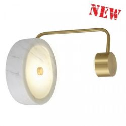 ארט צמוד קיר רושה לבן -פליז