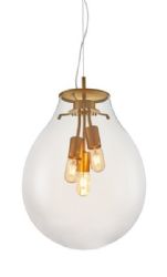 מנורת תליה ספייס דגם AP9061-480CL שקוף/מעושן/קוניאק