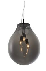 מנורת תליה ספייס דגם AP9061-480CL שקוף/מעושן/קוניאק