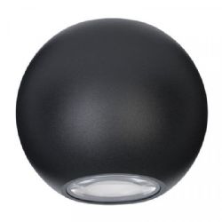 אלסי כדור צמוד קיר אפ-דאון מוגן מים שחור