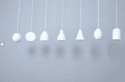 צורות תלייה דקורטיבי לבן 1