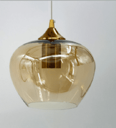 מנורת תלייה ויטה 3 280 מ"מ שמפניה